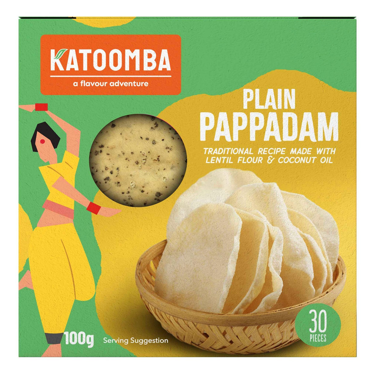 Katoomba Plain Pappadam 100g