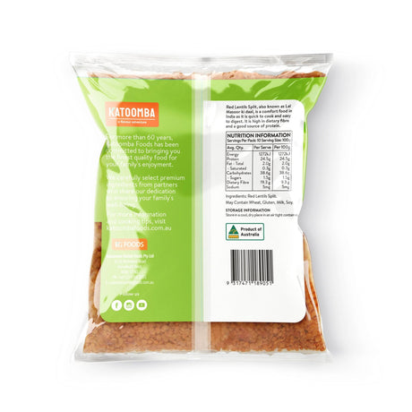 Katoomba Red Split Lentils (Masoor Dal) 1kg
