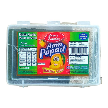 Lata's Kitchen Aam Papad Green 150g