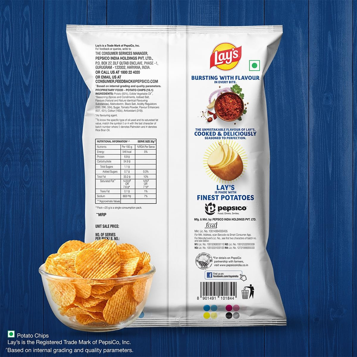 Lays CHIPS Magic Masala 48g