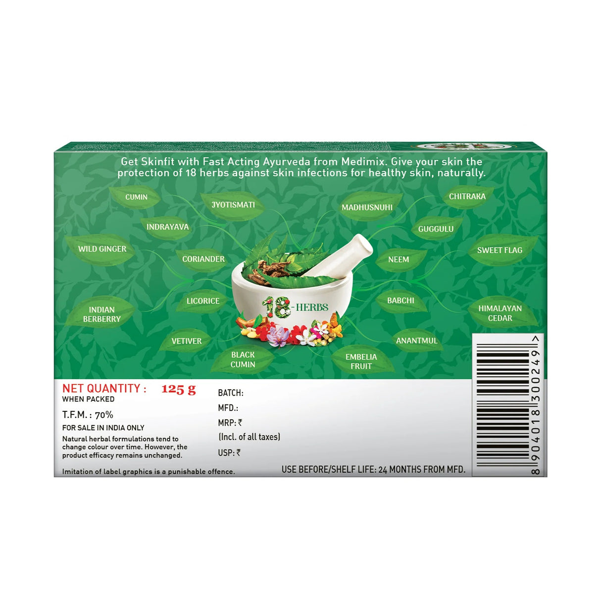 Medimix Ayurvedic 18 Herbs Soap 125g