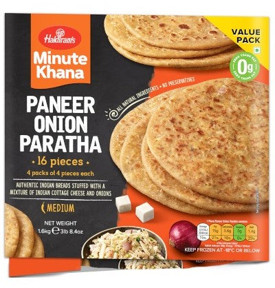 Haldiram's Paneer Onion Paratha 16pcs