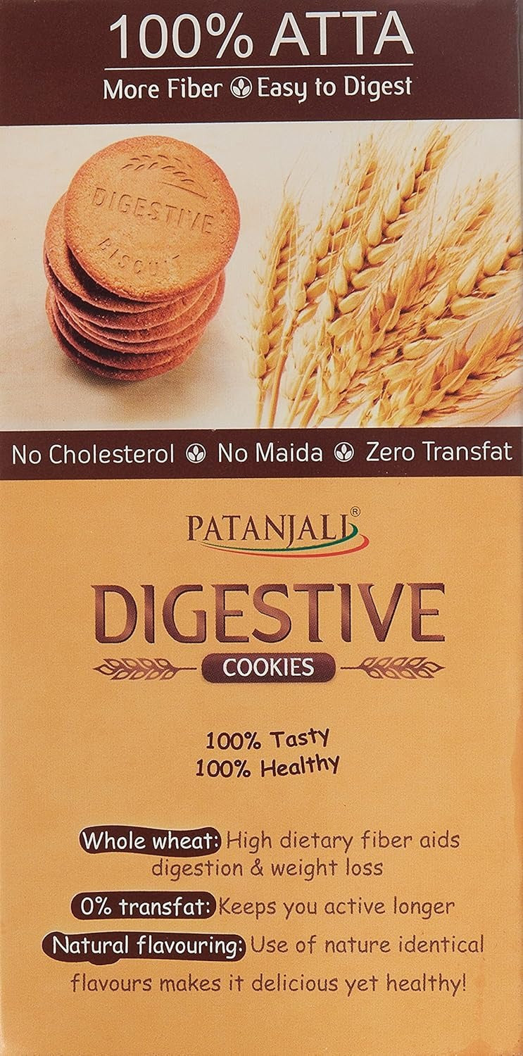 Patanjali Whole Wheat Digestive Biscuit 250g