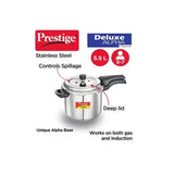Prestige Deluxe Alpha Pressure Cooker 5.5L (Stainless Steel)