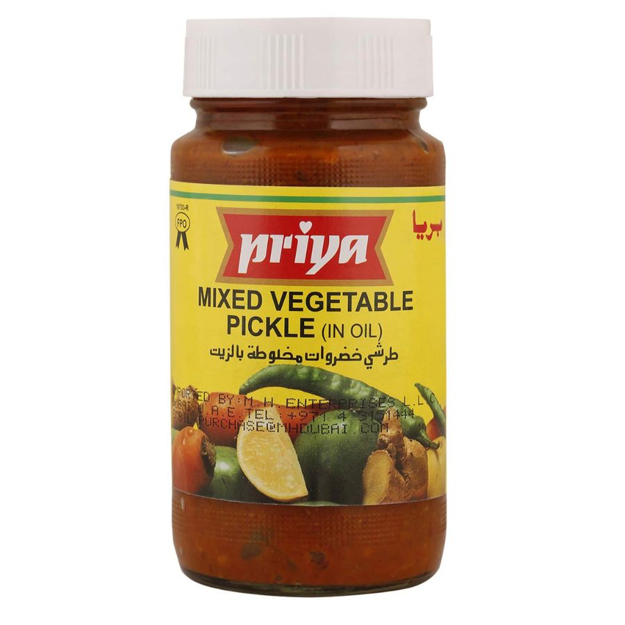 Priya Mixed Vegetable Pickle 300g (With Garlic)