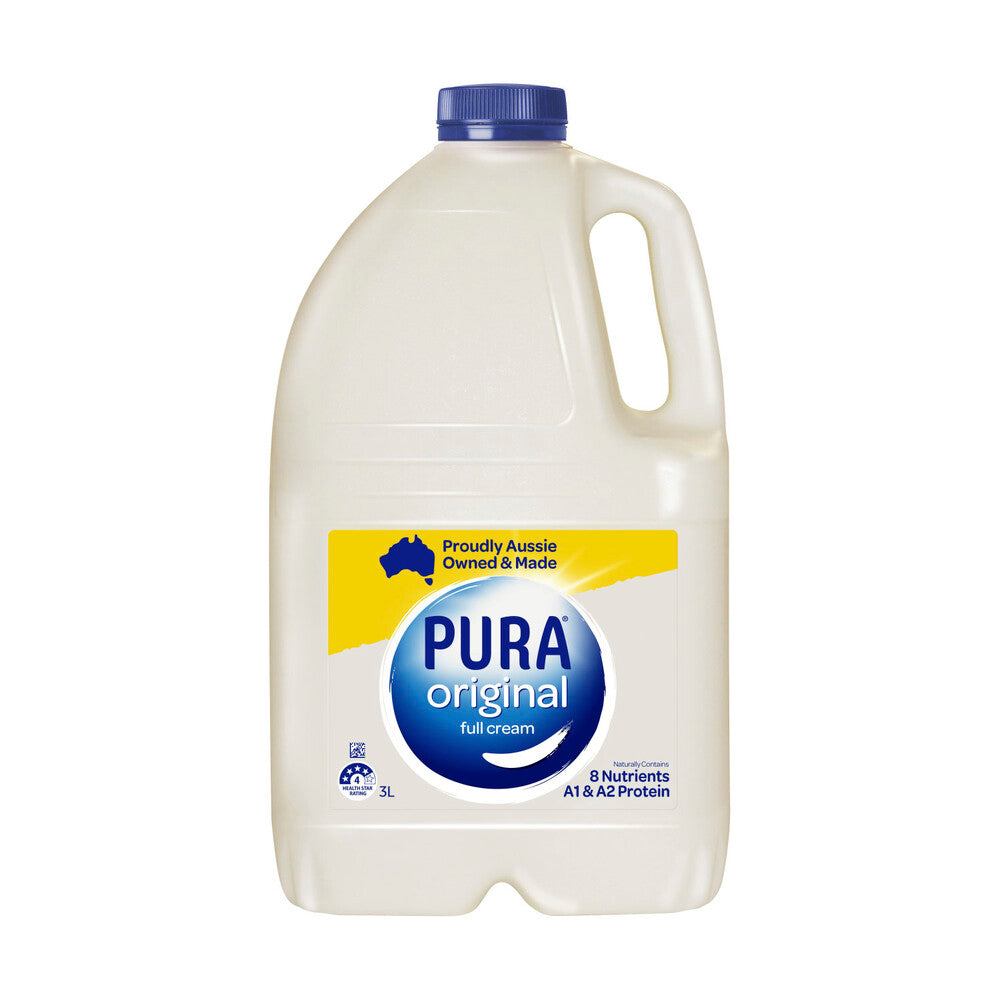 Pura Full Cream Milk 3L