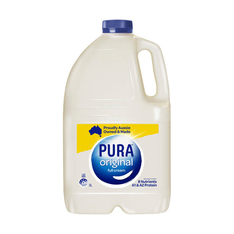 Pura Full Cream Milk 3L