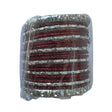 Indian Glass Bangles (Red & Silver) Size 2.4" Design#3