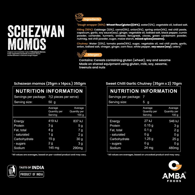 Amba Foods Schezwan Momos