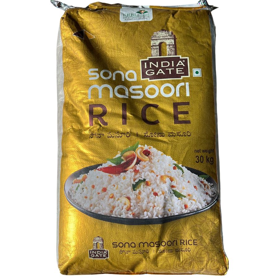 India Gate Sona Masoori Rice 30kg