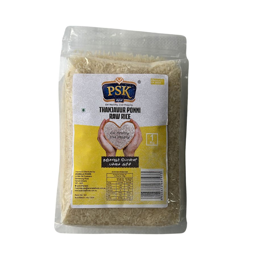 PSK Thanjavur Ponni Raw Rice 1kg