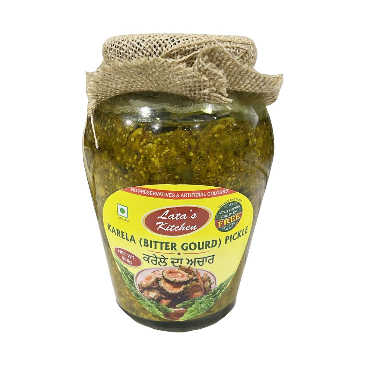 Lata Kitchen Karela Bitter Gourd Pickle 908g