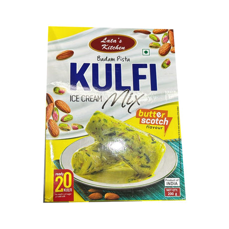 Lata Kitchen Badam Pista Kulfi Mix 200g (Butter Scotch Flavour)
