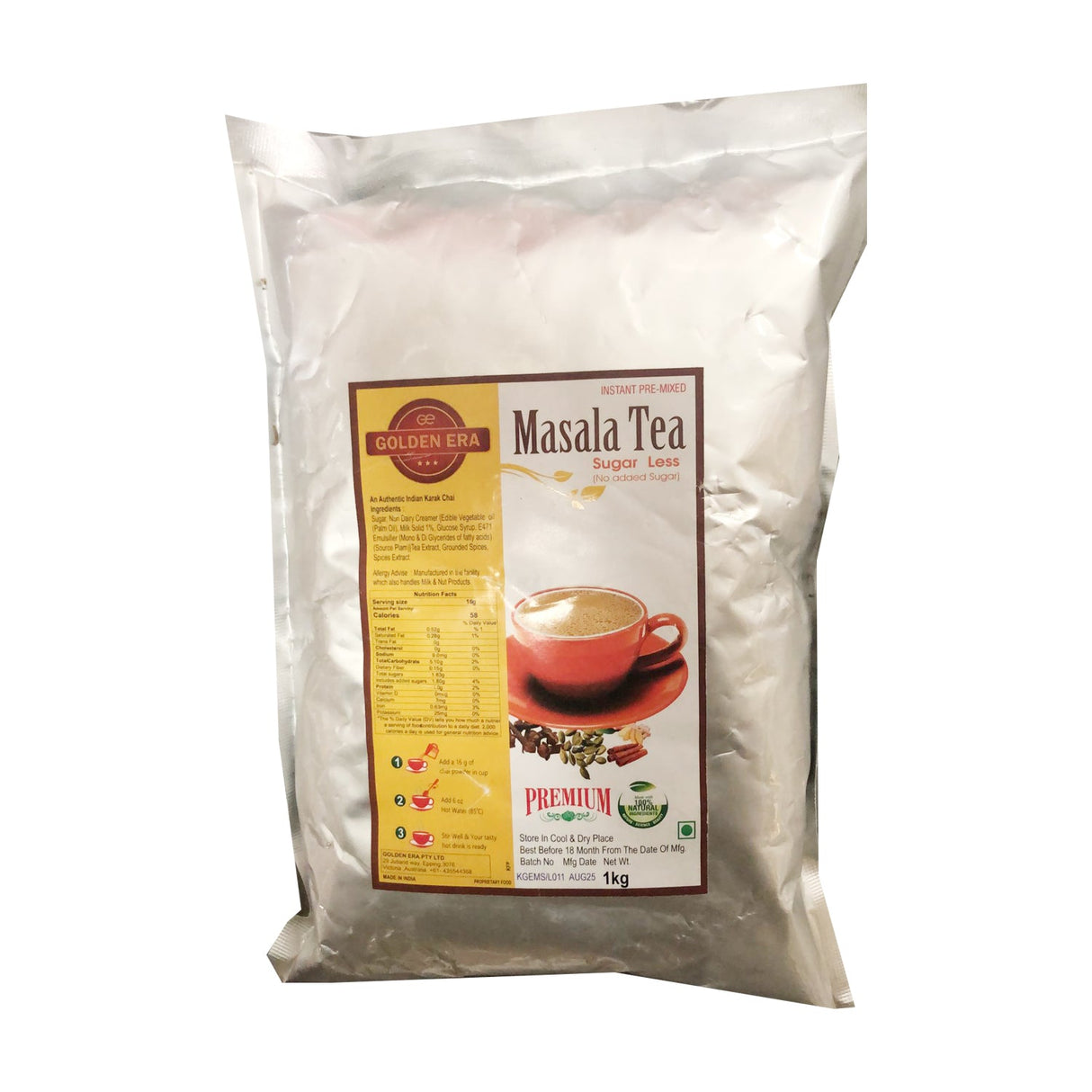 Golden Era Tea Masala (Sugar Less) 1kg