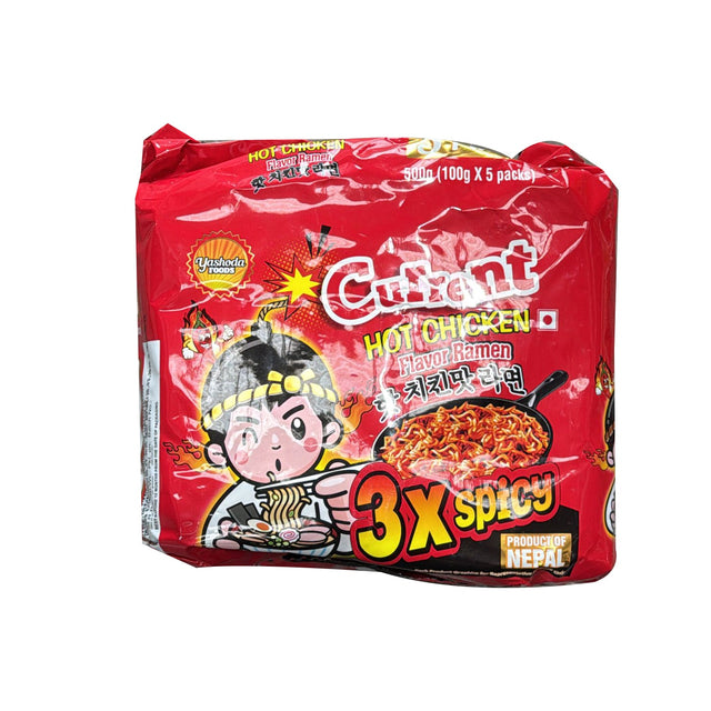 Current Noodles 3x Spicy Hot Chicken Flavor Ramen 500g