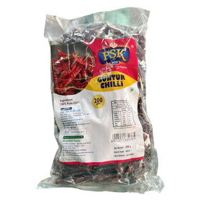 PSK Guntur Chilli stemless 200g (Dry Whole)