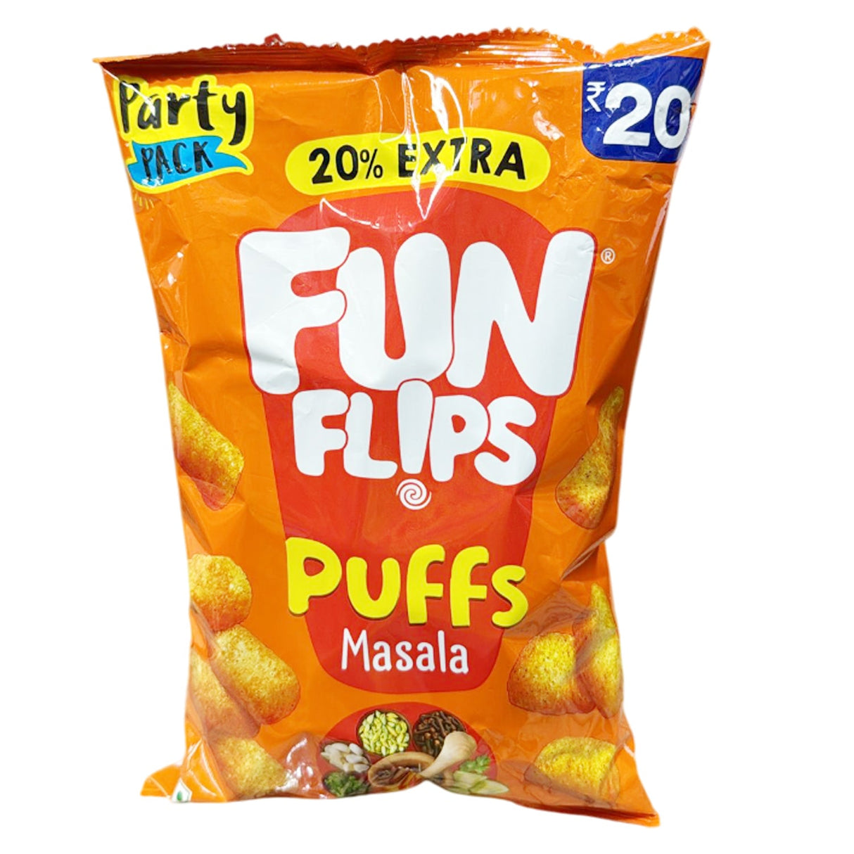JK Foods Fun Flips Puffs Masala 62g