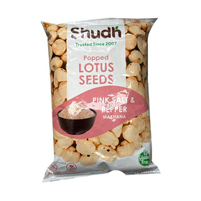 Shudh Popped Lotus Seeds Pink Salt & Pepper Makhana 50g