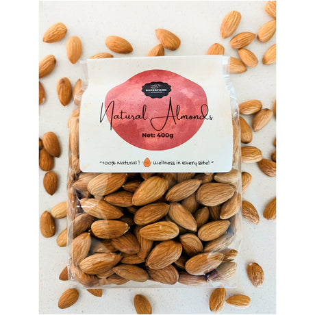 Super Food Natural Almonds 100% Natural 400g