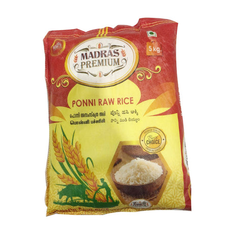 Madras Premium Ponni Raw Rice 5kg
