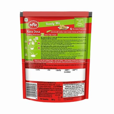 MTR Rava Dosa Mix 500g