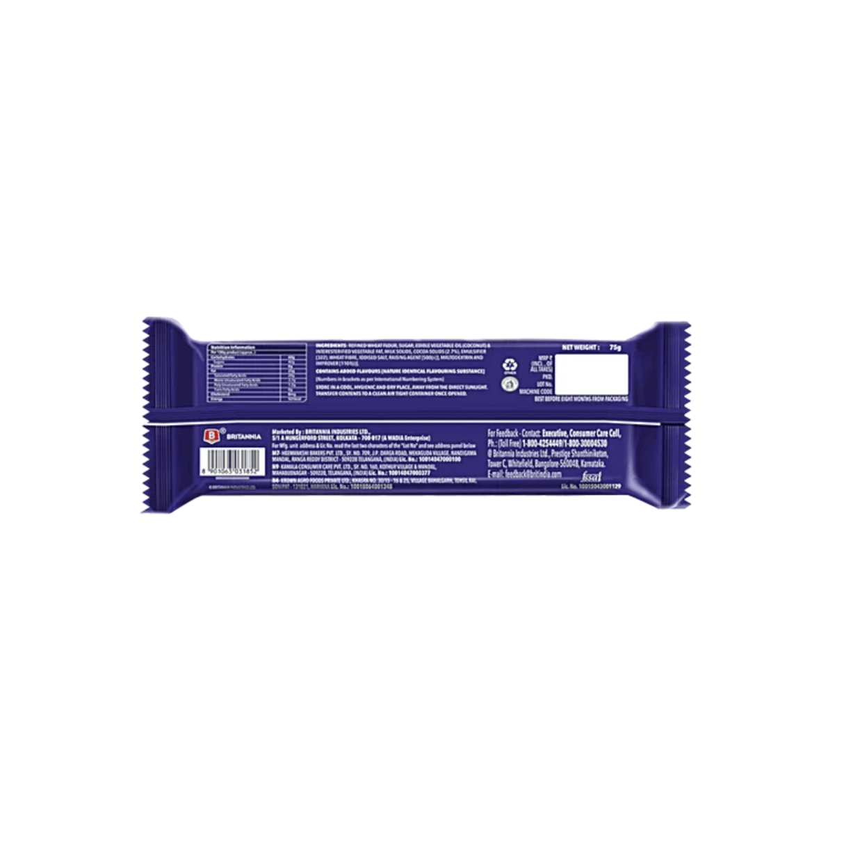 Britannia Treat Creme Wafers Choco 75g