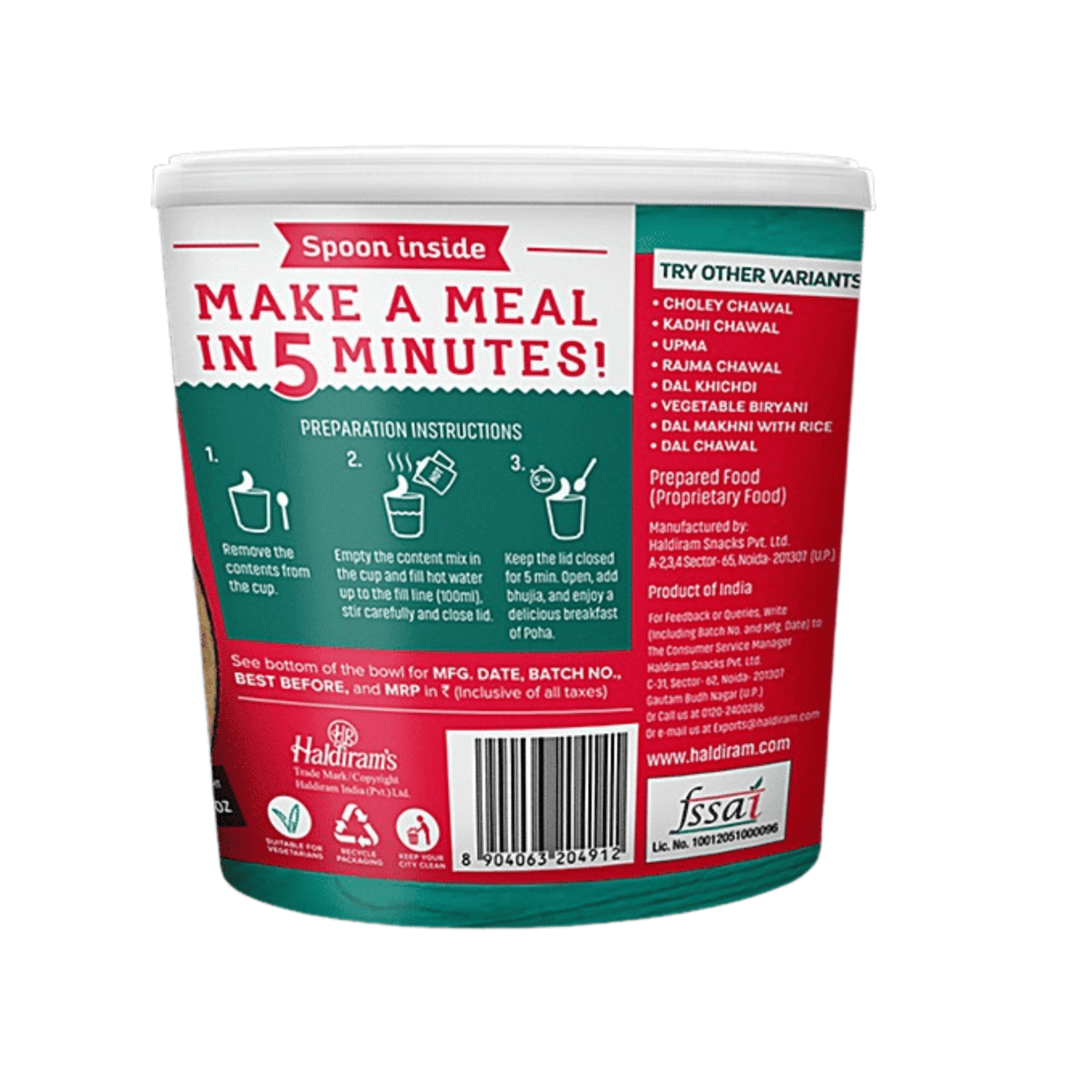 Haldiram's Instant Cup Poha 80g