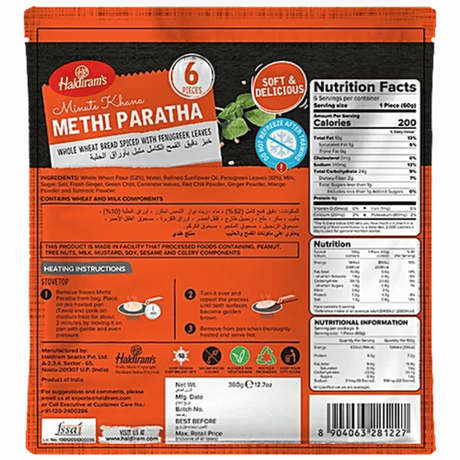 Haldiram's Methi Paratha 6pcs
