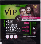 VIP Hair Colour Shampoo Brown 20ml