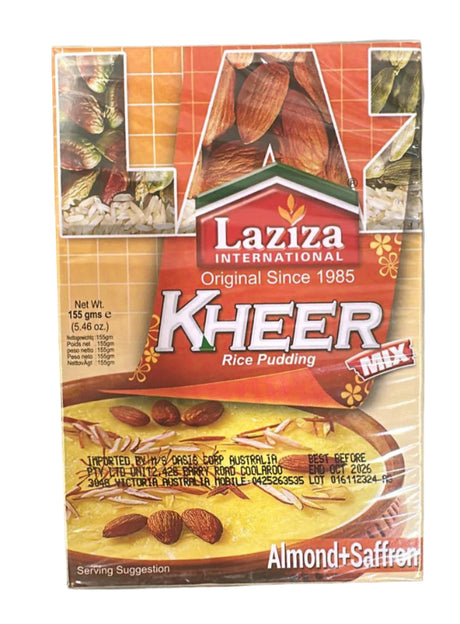 Laziza Kheer Mix Rice Pudding (Almond+Saffron) 155g