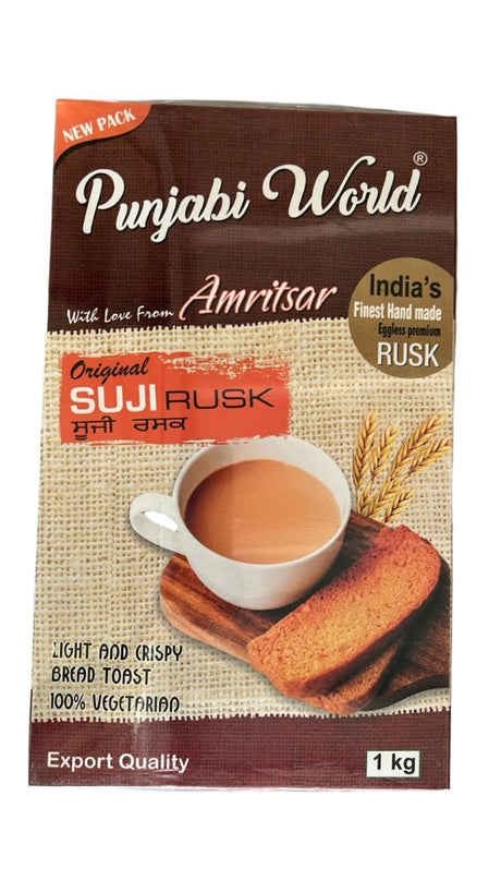 Punjabi World Amritsar (Original) Suji Rusk 1kg