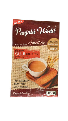 Punjabi World Amritsar (Original) Suji Rusk 400g