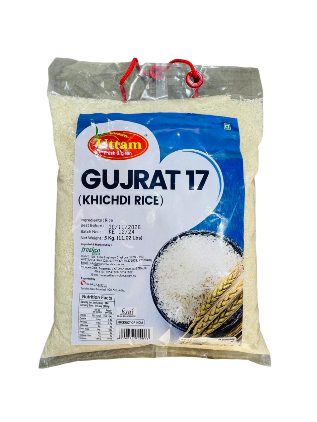 Uttam Gujrat 17 Khichdi Rice 5kg