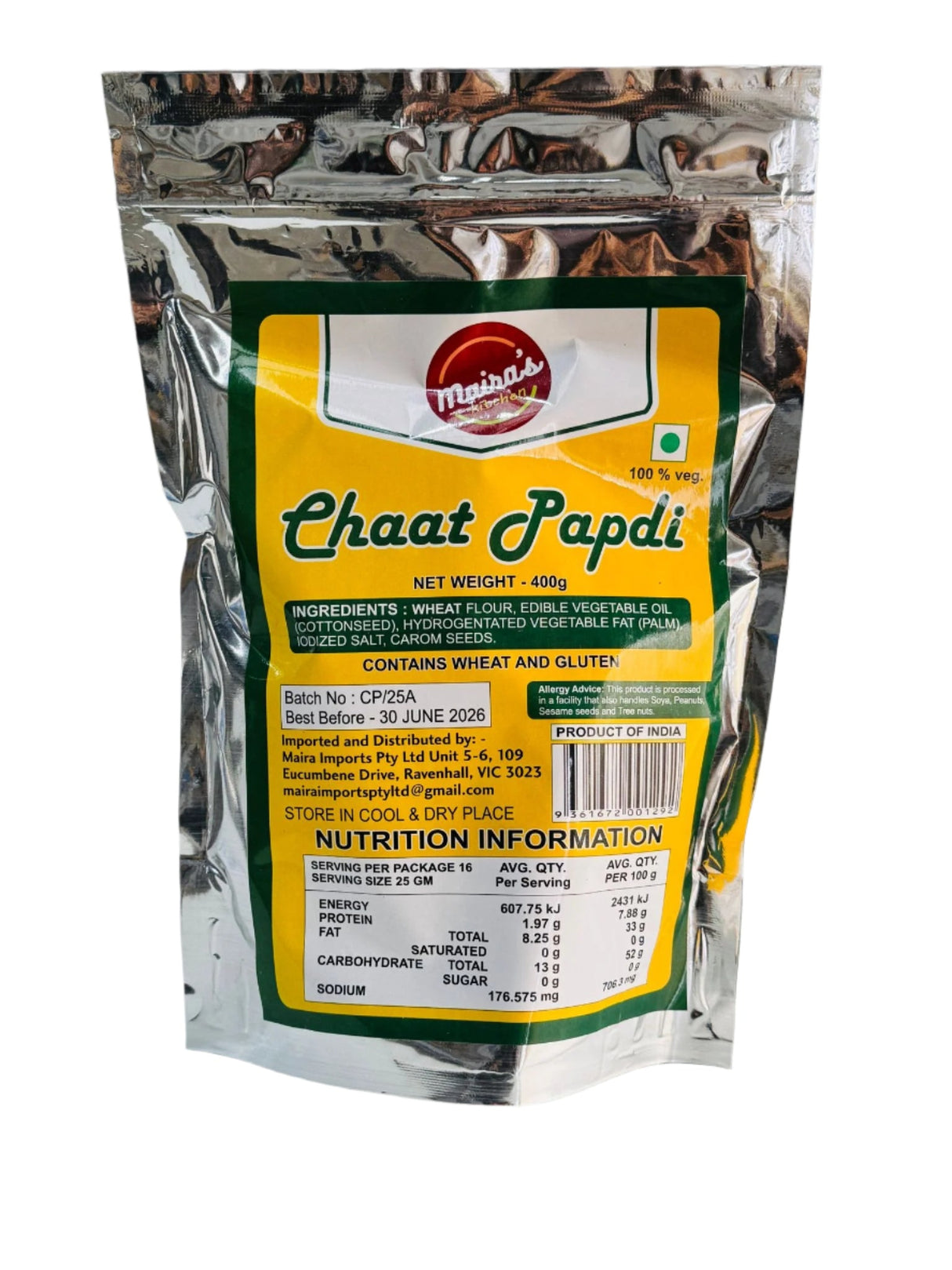 Maira's Kitchen Chaat Papdi 400g