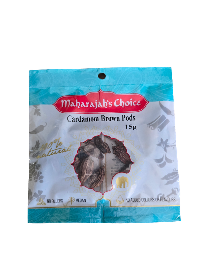 Maharajah's Choice Cardamom Brown Pods 15g
