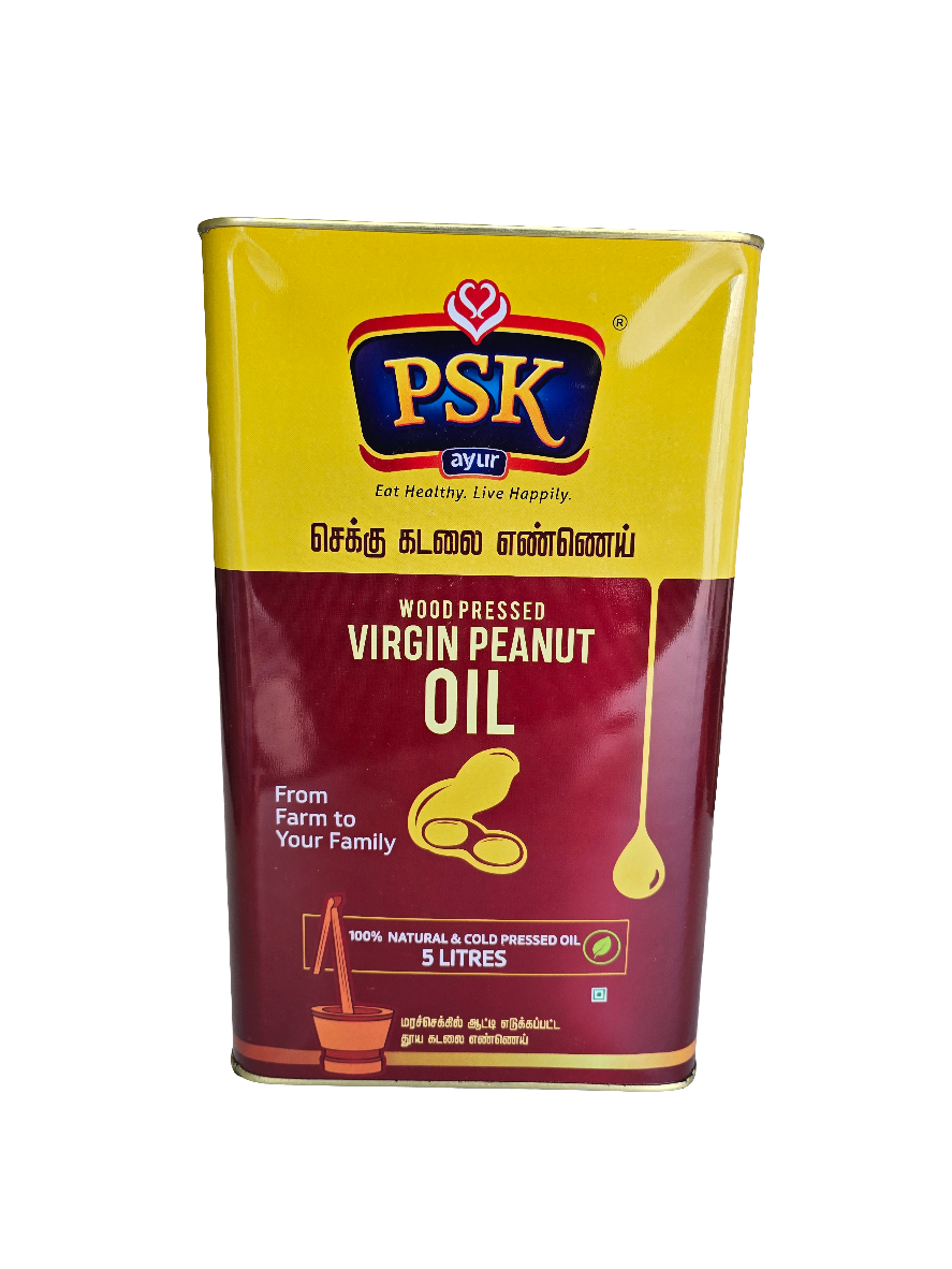PSK Peanut Oil 5 Litres (Woodpressed)