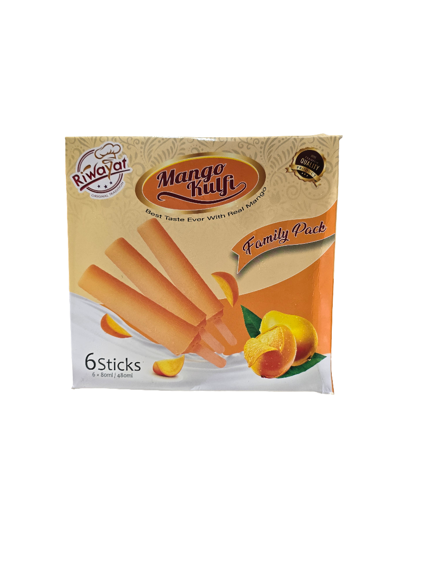 Riwayat Mango Kulfi Family Pack 6 Sticks (480ml)
