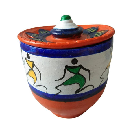 Clay Dahi Pot - front