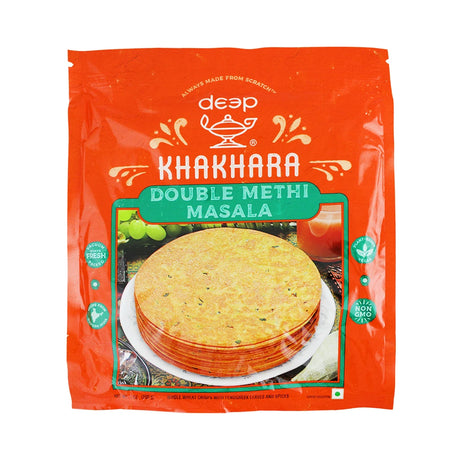 Deep Double Methi Masala Khakhara 200g - front