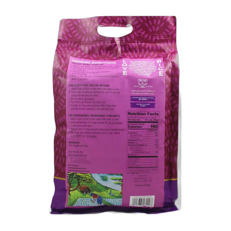 Deep Extra Long Grain Basmati Rice 9.10 kg - back