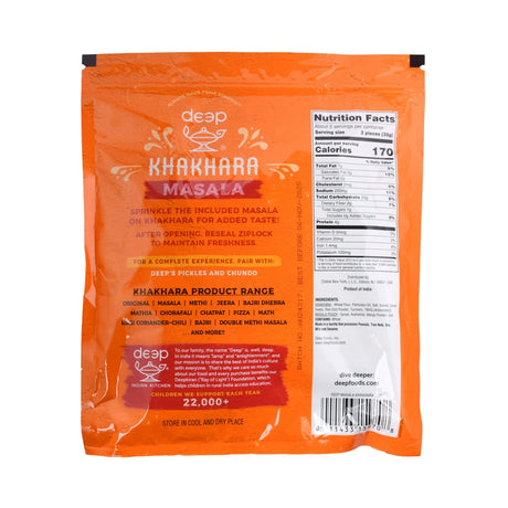 Deep Masala Khakhara 200g - back