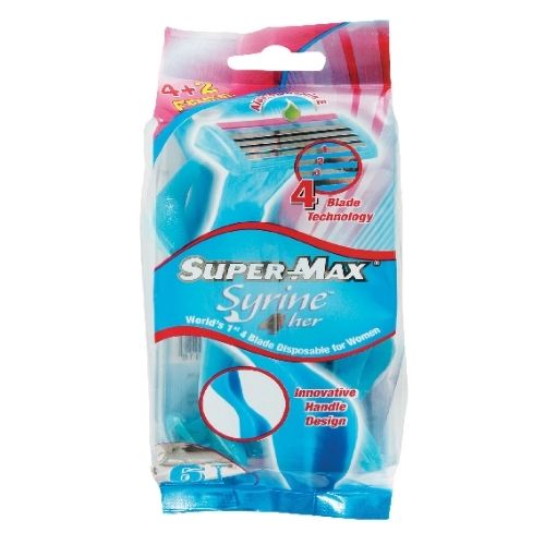 Supermax Syrine Razor Blades 4 packs