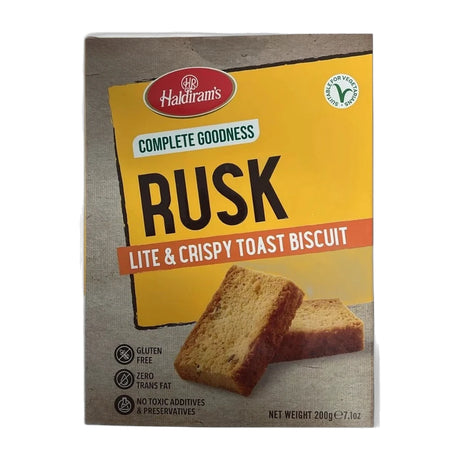 Haldiram's Gluten Free Rusk 200g - front