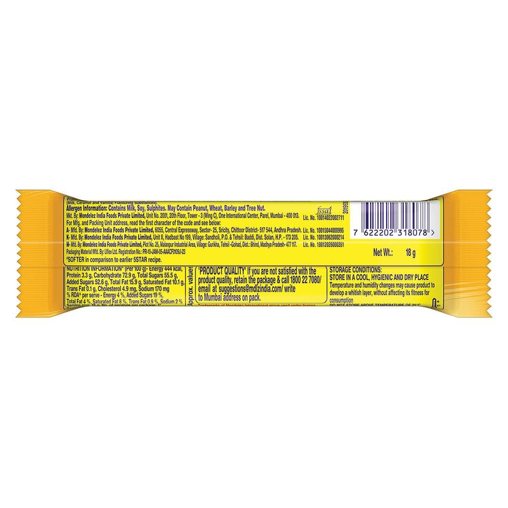 Cadbury 5 Star Chocolate 18g