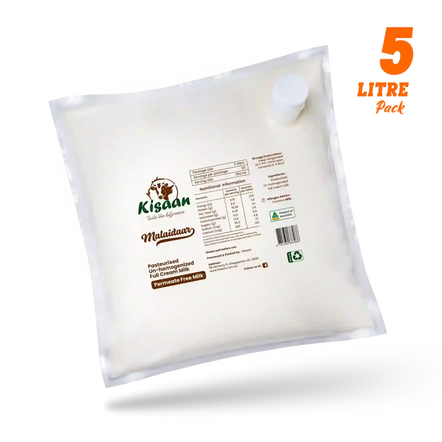 Kissan Kisaan Cow Milk Full Cream 5L