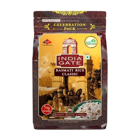 India Gate Classic Basmati Rice (Extra Long Grain) 1kg - image 1