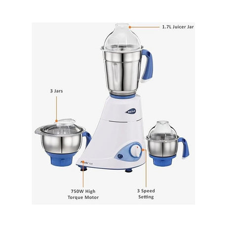 Preethi Blue Leaf Platinum Mixer 750W - image 2
