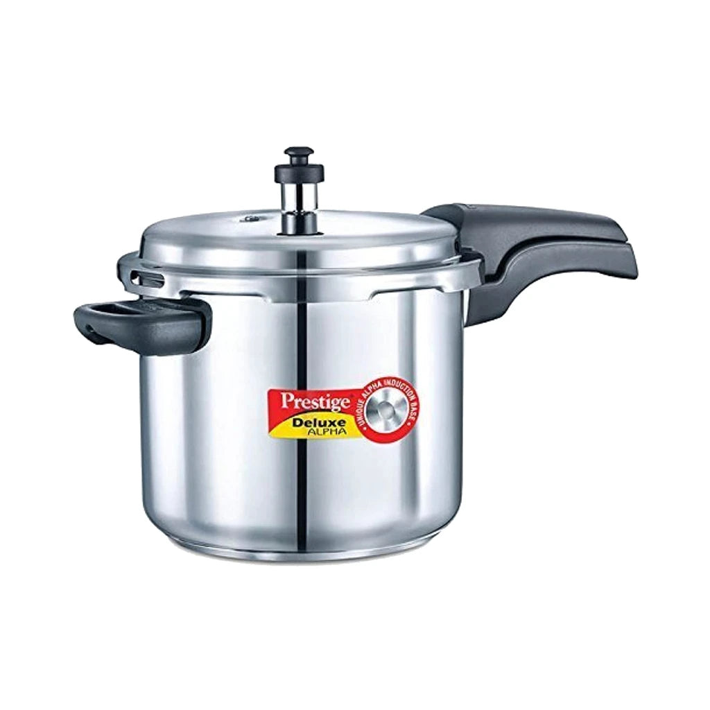 Prestige Deluxe Alpha Pressure Cooker 5.5L (Stainless Steel)