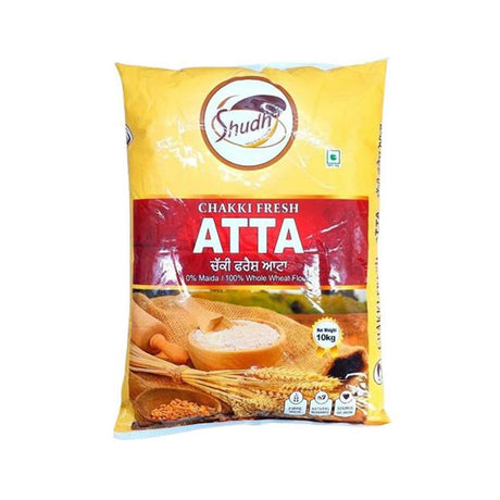 Shudh Buy 10kg Free 5kg Chakki Atta Wholemeal (Wheat Flour) 15kg