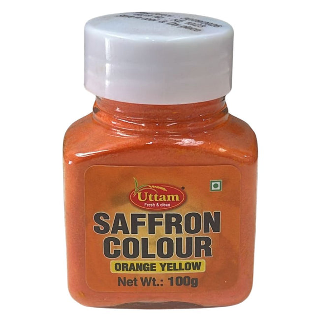 Uttam Saffron Colour Orange Yellow 100g